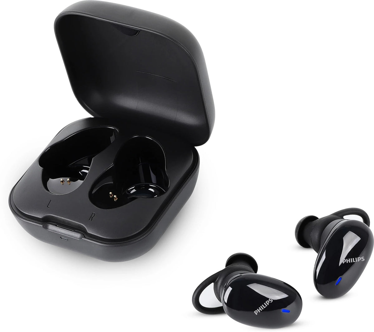 PHILIPS TAT4205 (TWS) True Wireless Earbuds with IPX5 water-proof, Touch control Bluetooth Headset (Black, True Wireless) - CarrotKart | India's first Open Box ecommerce platform