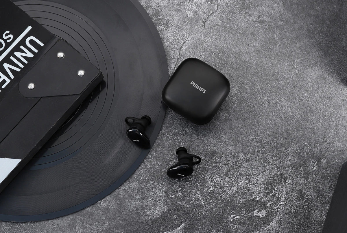PHILIPS TAT4205 (TWS) True Wireless Earbuds with IPX5 water-proof, Touch control Bluetooth Headset (Black, True Wireless) - CarrotKart | India's first Open Box ecommerce platform